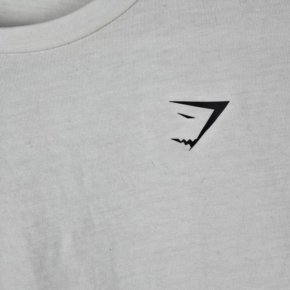 NWOT Gymshark Women's White Long Sleeve Relaxed Fit T-Shirt Size Small - Picture 4 of 5